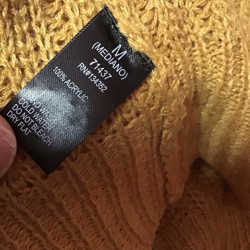 Ambiance apparel gold oversized sweater coat - Picture 3 of 8